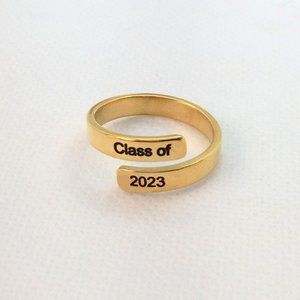 Class of 2023 Gold Stainless Steel Ring